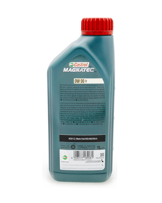 Castrol Ford Magnatec 0W-30 D – Olio Motore Sintetico ACEA C2 WSS-M2C950-A