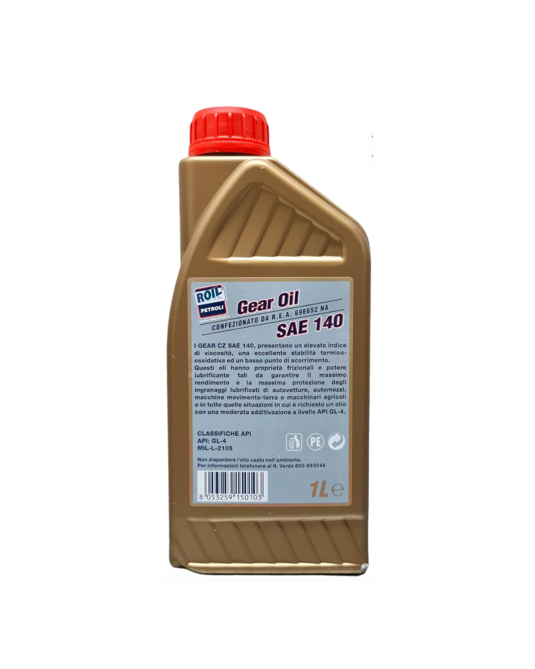 ROIL GEAR CD SAE 140 API GL-4 Olio Cambio Manuale Differenziale