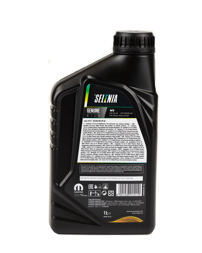 Selenia WR 5W-40 Diesel – Olio Motore Sintetico Fiat 955535-N2/N3 API SN A3/B4