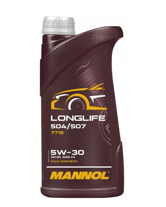 MANNOL Longlife 504/507 5W-30 – Olio Motore – ACEA C3 – Porsche C30
