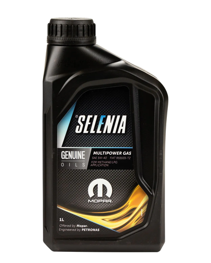 Selenia Multipower Gas 5W-40 – Olio Motore Sintetico ACEA C3 GPL/Metano
