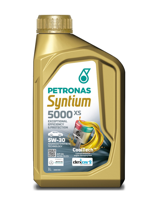 Petronas Syntium 5000 XS 5W-30 – Olio Motore Sintetico ACEA C2/C3 FCA 955535-S3