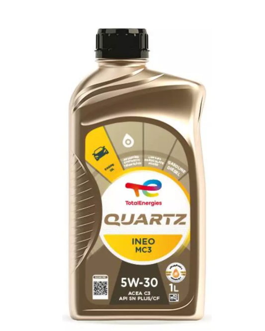 TOTAL QUARTZ INEO MC3 5W-30 – Olio Motore Sintetico ACEA C3 API SN PLUS