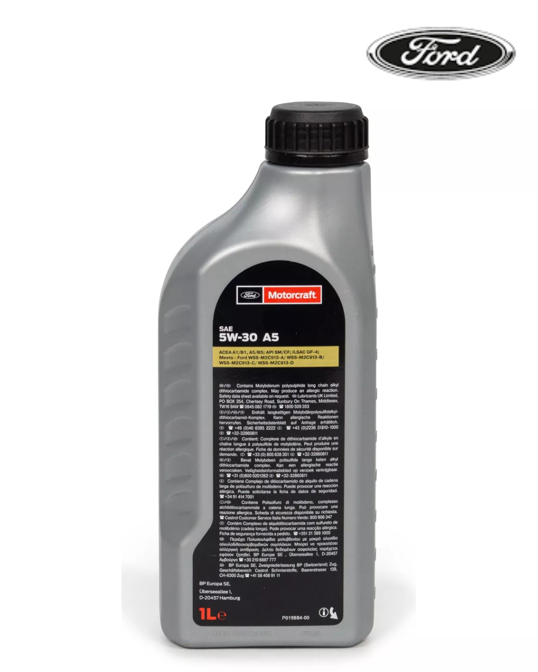 FORD Motorcraft 5W-30 A5/B5 – Olio Motore Originale – WSS-M2C913-A/B/C/D