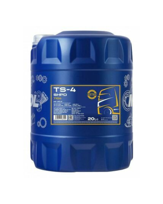 Olio Motore MANNOL TS-4 SHPD 7104 15W-40 20L ACEA E7 A3/B4 API CI-4+