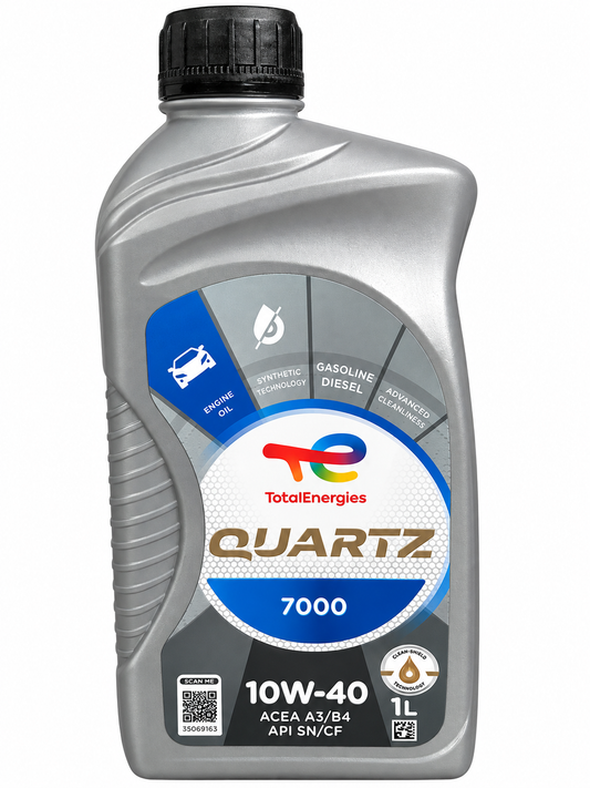 TotalEnergies Quartz 7000 10W-40 – ACEA A3/B4 API SN/CF – Flaconi 1 L – Auto Evo Store
