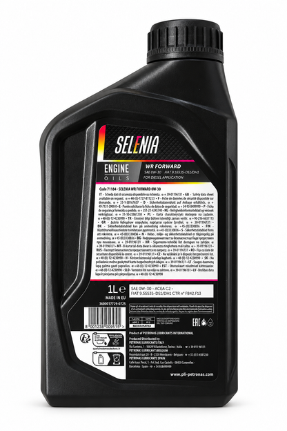 SELENIA WR FORWARD 0W-30 – Olio Motore Sintetico MOPAR FIAT ACEA C2 DS1/DH1 – Auto Evo Store