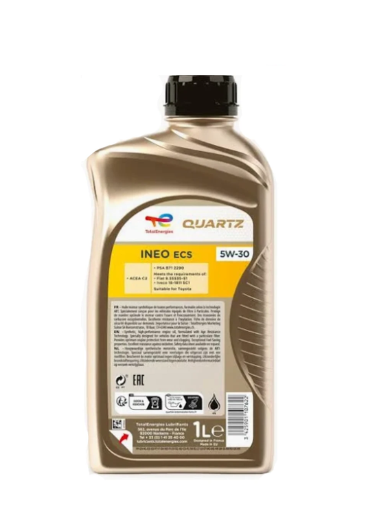 Total Quartz Ineo ECS 5W-30 – ACEA C2 PSA B71 2290 Fiat 9.55535-S1