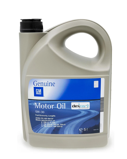 GM Opel Dexos2 5W-30 5 Litri Olio Motore Originale ACEA C2/ C3