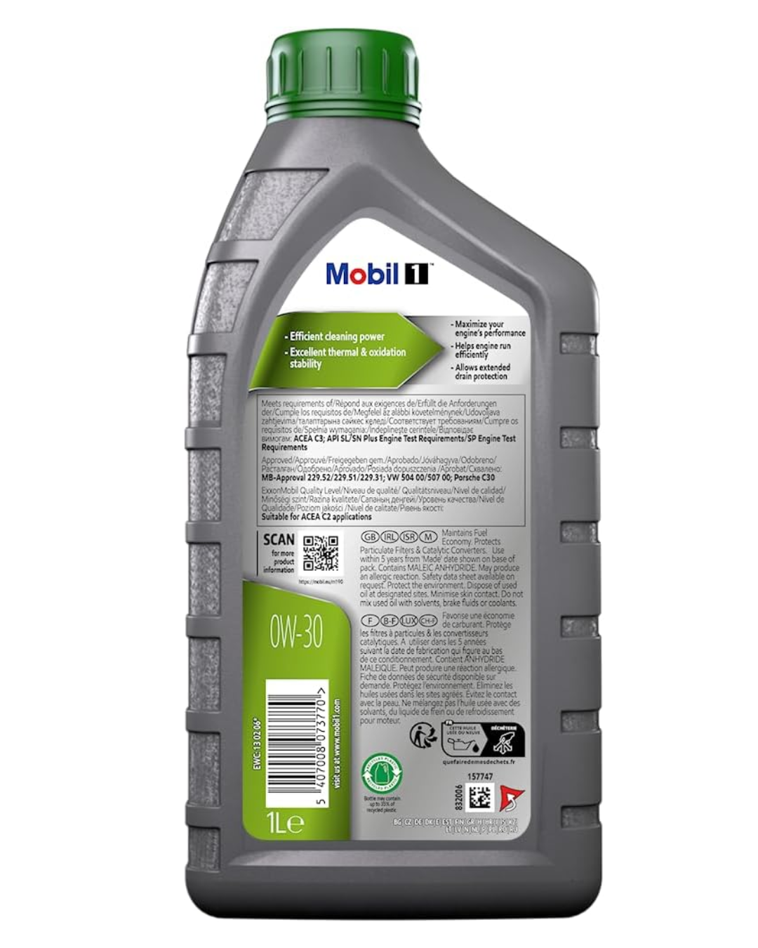 MOBIL 1 ESP 0W-30 – Olio Motore – ACEA C3 – API SP – Mercedes / BMW / Porsche C30