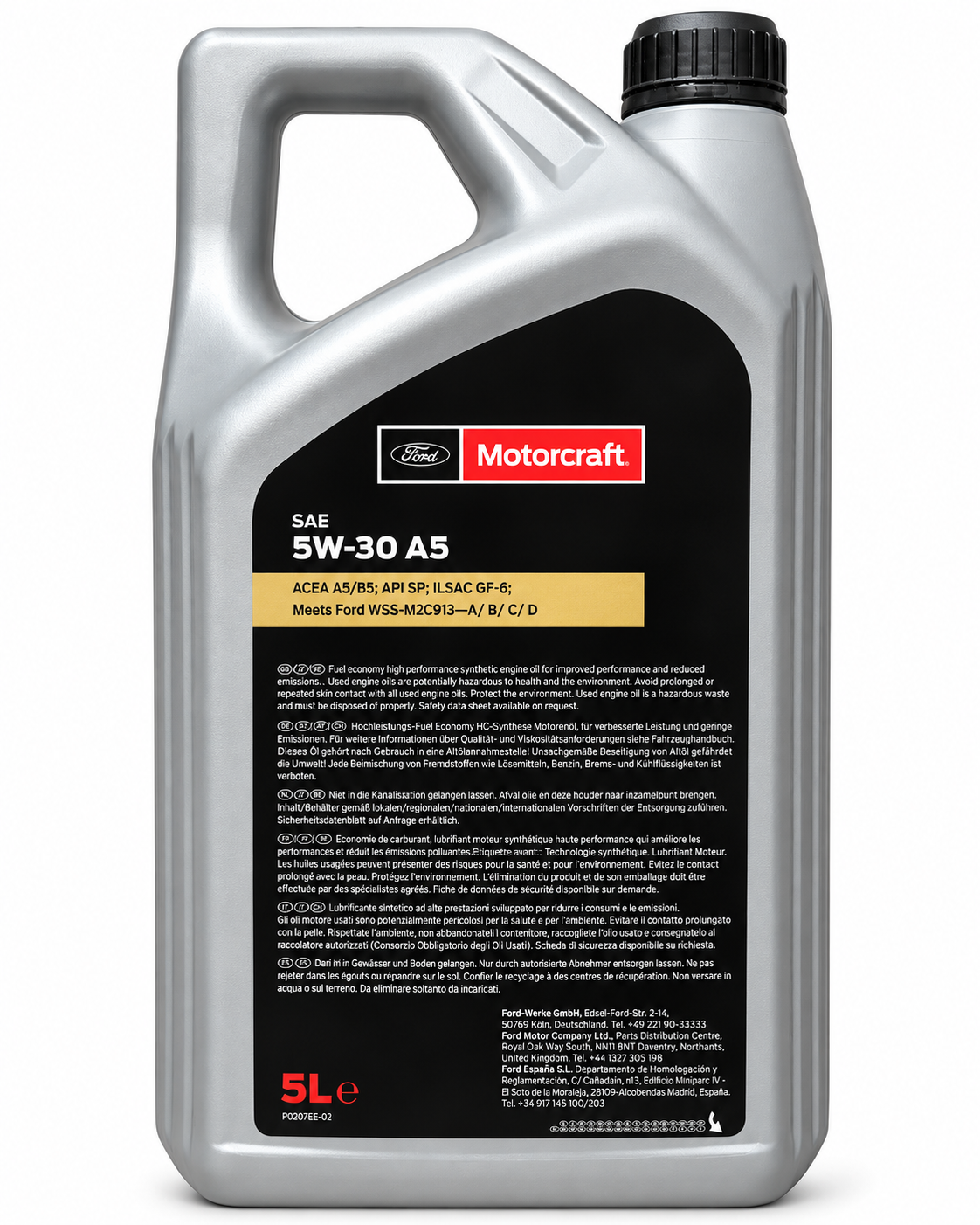 Ford Motorcraft A5 5W-30 – ACEA A5/B5 API SP Ford WSS-M2C913 – Taniche 5 L – Auto Evo Store