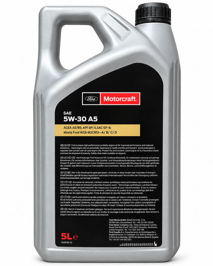 Ford Motorcraft A5 5W-30 – ACEA A5/B5 API SP Ford WSS-M2C913 – Taniche 5 L – Auto Evo Store