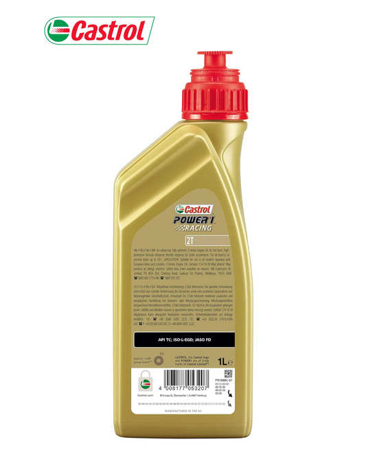 Castrol Power 1 Racing 2T – Olio Motore Sintetico per Moto 2 Tempi Alte Prestazioni