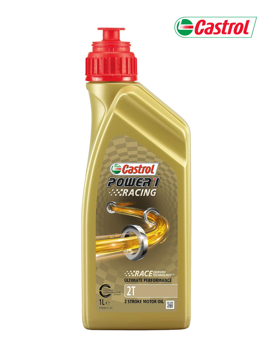 Castrol Power 1 Racing 2T – Olio Motore Sintetico per Moto 2 Tempi Alte Prestazioni