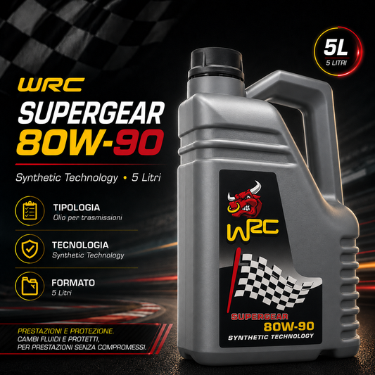 WRC Supergear 80W-90 – Olio Cambio API GL-5 – 5 L — fronte