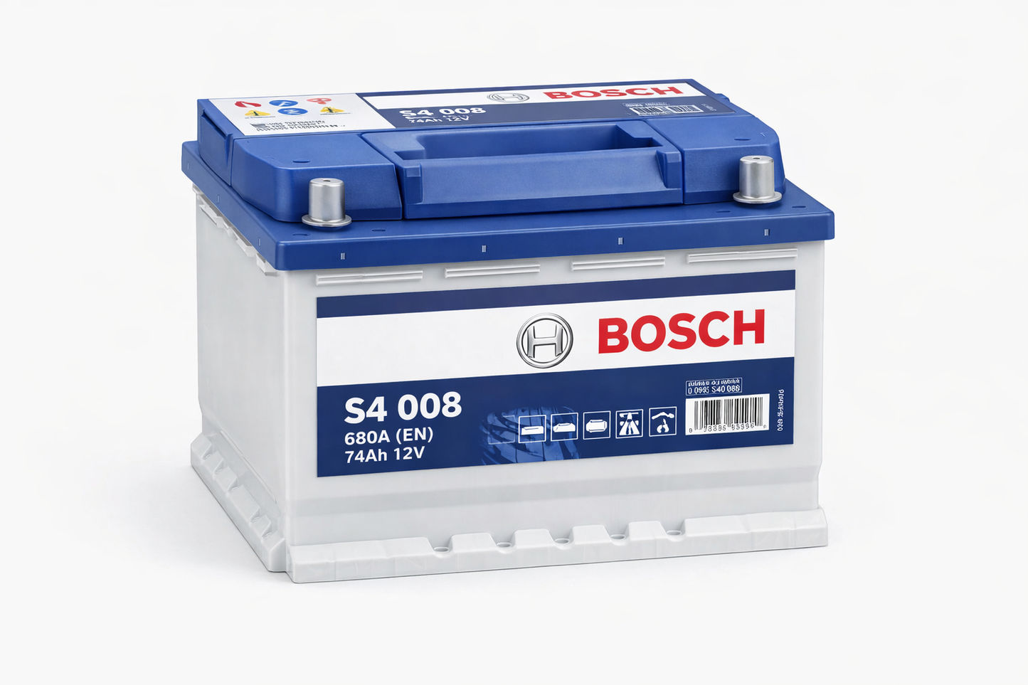 Bosch S4 008 74Ah 12V 680A EN Batteria Auto