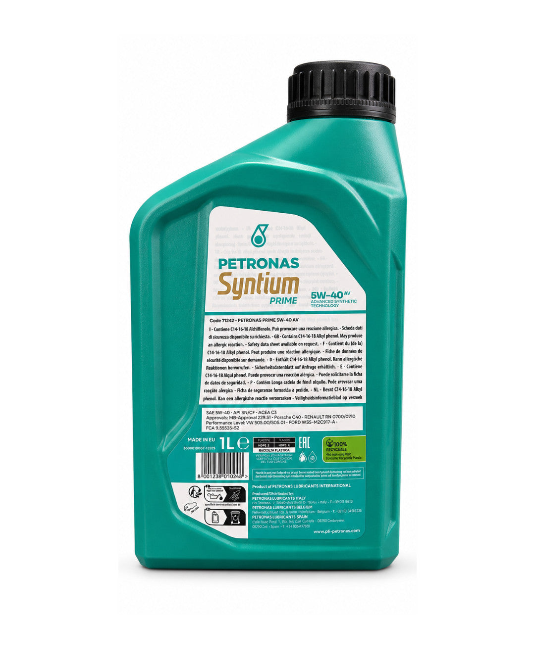 Petronas Syntium Prime AV 5W-40 1L retro