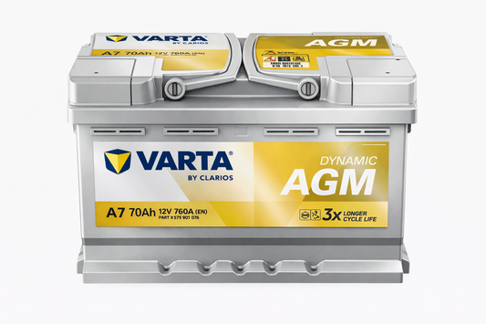 Varta Dynamic AGM A7 70Ah 12V 760A EN Batteria Auto Start&Stop