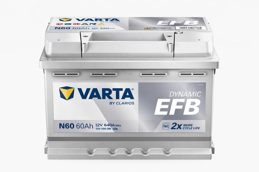 Varta Dynamic EFB N60 60Ah 12V 640A EN Batteria Auto Start&Stop