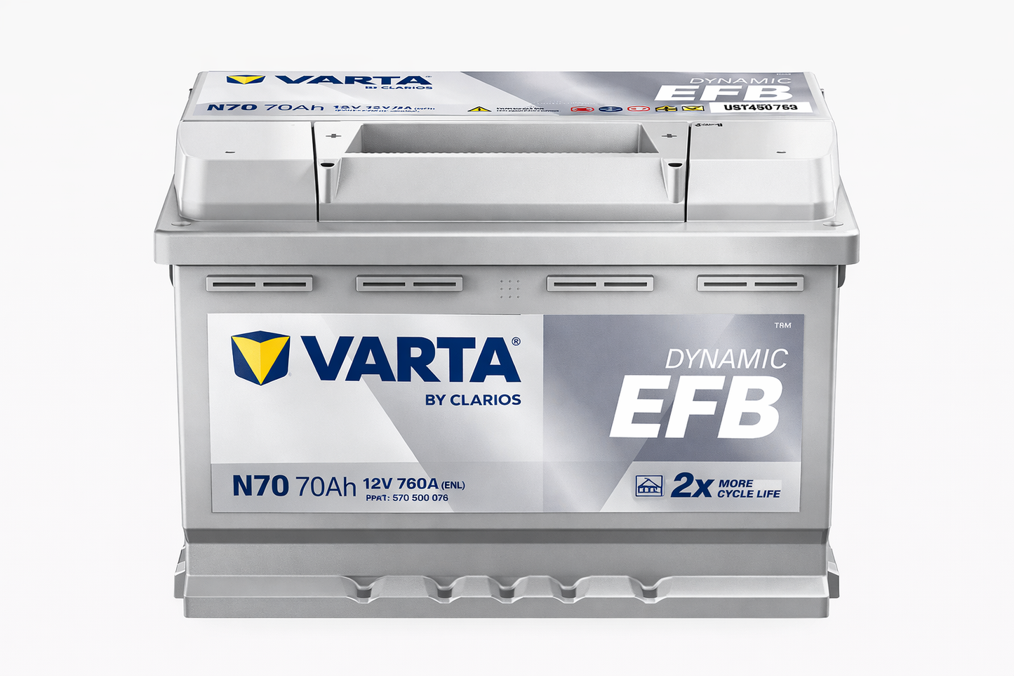 Varta Dynamic EFB N70 70Ah 12V 760A EN Batteria Auto Start&Stop
