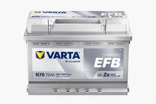 Varta Dynamic EFB N70 70Ah 12V 760A EN Batteria Auto Start&Stop